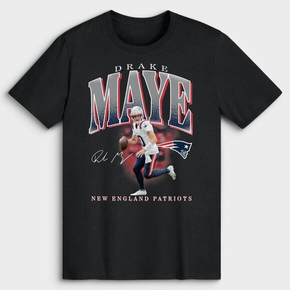Teresa D Other - New England Patriots Drake Maye Black Player Hype T-Shirt .